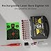 OWLSHOOT Rechargeable Bore Sight Laser Kit: Red Laser Boresighter with 50 Adapters Fit for All Gun(0.17 to 12GA) - Multiple Caliber High Accuracy for Pistol Rifle Sighting - Shooter Essential