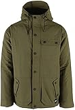 Hurley Men's Slammer Jacket, Olive Canvas, L