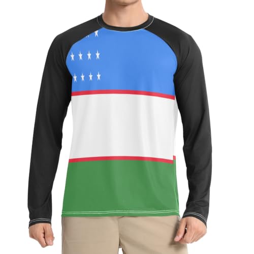 Camisa de sol para hombre manga larga ideal para jornadas de pesca acuática y playa en negro