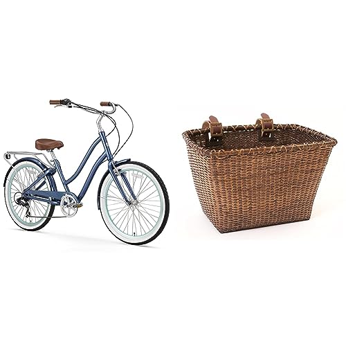 sixthreezero EVRYjourney Women's 7-Speed Step-Through Hybrid Cruiser Bicycle, 26