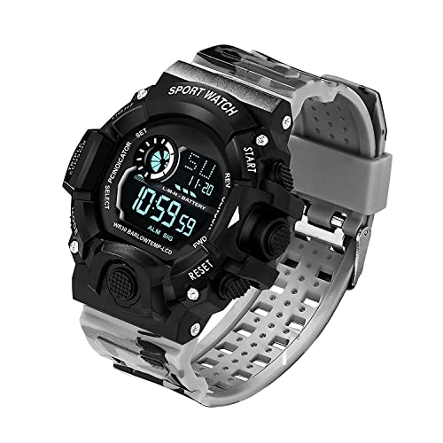 Image of Acnos Digital Sports Watch - Rugged Outdoor Multi-Function Countdown Timer & Alarm (WR30 Water-Resistant)