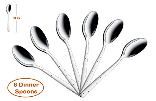 Image of SHAPES Feast Premium Silver Stainless Steel Cutlery Set - 24 Pieces | Rust-Resistant, Dishwasher Safe, Elegant Design | Ideal for Home and Restaurant Use, Perfect for Family Meals with Stand