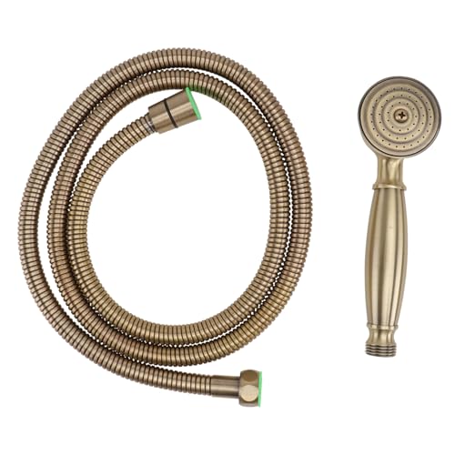 CLISPEED Pommeau De Bain En Laiton Rétro Bronze Haute Pression Fonction Pluie Pour Salle De Bain Pratique Flexible 1,5 m Usage Quotidien