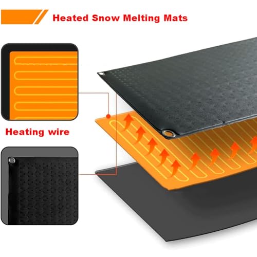 Tapis de déneigement chauffant anti glissade extérieur - 4
