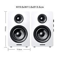 Sanyun SW208 3" Active Bluetooth 5.0 Bookshelf Speakers, Built-in 24bit DAC — image 2