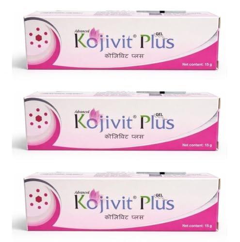 Image of Kojivit Plus Skin Brightening Gel | Depigmenting Formula for Hyperpigmentation, Melasma & Uneven Skin Tone with Kojic Acid, Arbutin, Glycolic Acid & Vitamin E | 15g (Pack of 3)