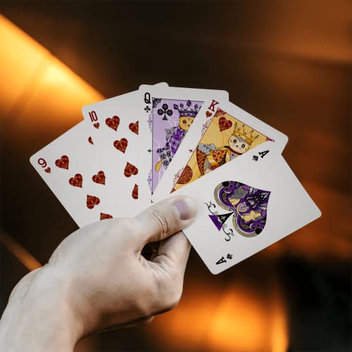 Haakun Witty Cat Playing Cards Cute Pet Themed Card For Animal Lovers Teens Adults Friends Family Trivia Board Games Packs Design Set Waterproof Poker Collections Decks With Box #TOP3
