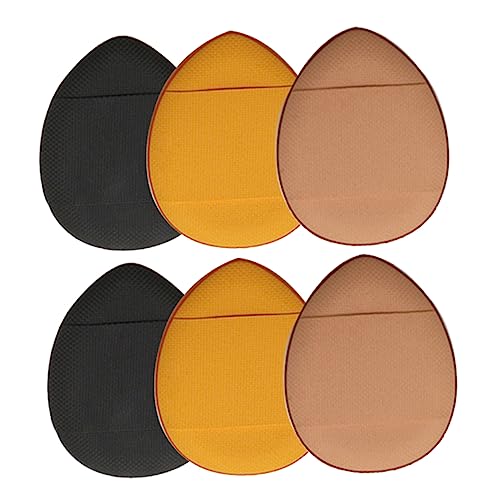 Healeved 6pcs Women's Portable Powder Puff Gentle Makeup Sponge for Blusher Highlighter Foundation