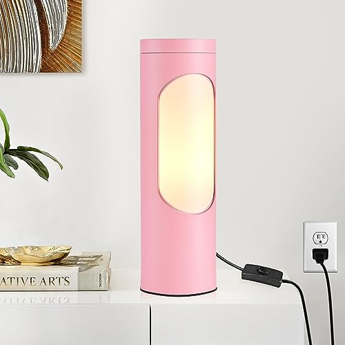 LEDIARY Shabbos Lamp, Pink Kosher Lamp for Shabbat, Table Lamps and Nightlight for Living Room, Bedroom, T10 Bulb Included (4W Eqv 40W, 400LM, 3000K)