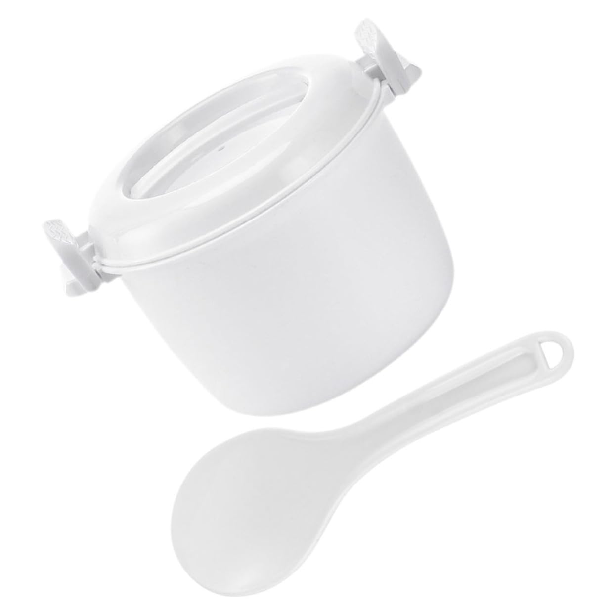 BRIGHTFUFU Microwave Rice Cooker Set 2pcs Functional Food Container Rice Maker for Microwave for Home Use Steaming and