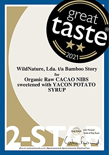 100% Peru | BAMBOO STORY | Nibs Cacao Crudos Endulzados con Jarabe YACÃN | Criollo | 400g | Puntas | Yacón=Boniato Peruano= muy saludable) - Imagen 3