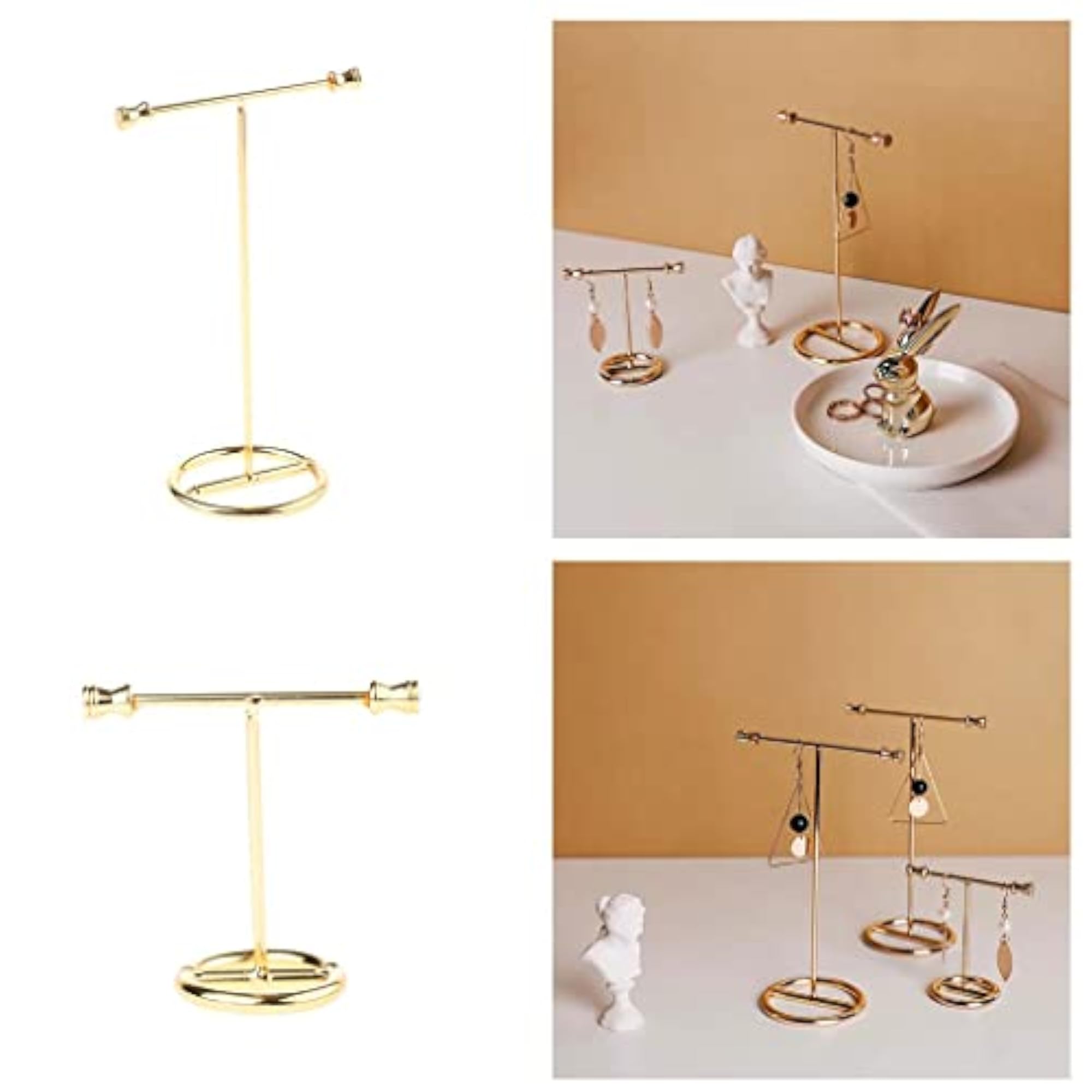 Gold Earring Rack Jewelry Organizer, Large Size