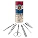 Rustic Missouri State Flag Distressed USA Stainless Steel Manicure Pedicure Grooming Beauty Care Travel Kit