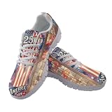 Vuriqeby Womens Road Running Shoes Retro American 250th Anniversary 35