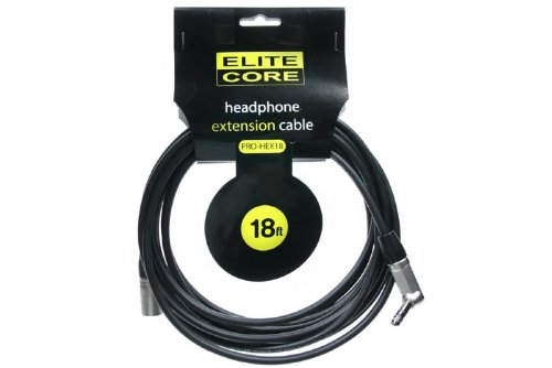 Elite Core EC-PRO-HEX18 18-Feet 1/4-Inch TRS - XLRM Headphone Extension Cable
