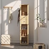 ESPACE DE RANGEMENT : 2 tiroirs pratiques avec poignées métalliques et 5 compartiments ouverts offrent des possibilités de rangement polyvalentes