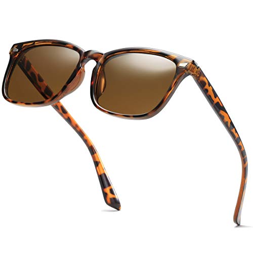 Image of Square Polarized Sunglasses for Women Men Classic Trendy Stylish Sun Glasses 100% UV 400 Lens Protection
