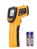 Infrared Temp Gun Thermometer, Non-Contact Digital Laser Infrared Thermometer Temperature Gun, Adjustable Emissivity IR Thermometer Heat Temperature Reader Gun -58°F to 788°F