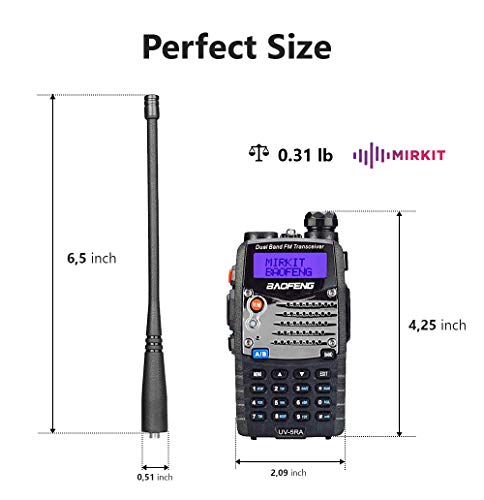 Baofeng Ham Radio UV-5RA 2020 5W 1800 mAh Li-ion Battery Mirkit Edition and Lanyard Mirkit Ham Radio Operator, Walkie Talkies Dual Band Two Way Radios