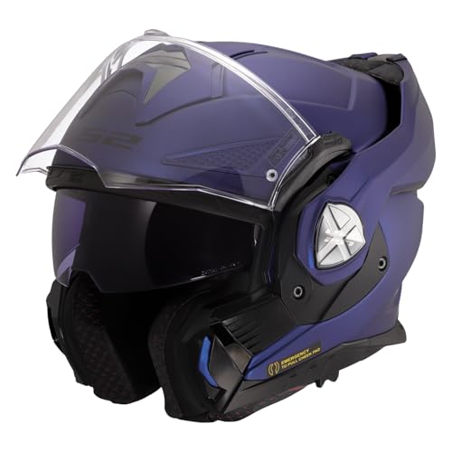 Casque modulable LS2 Advant X Solid bleu marine taille XL - 2