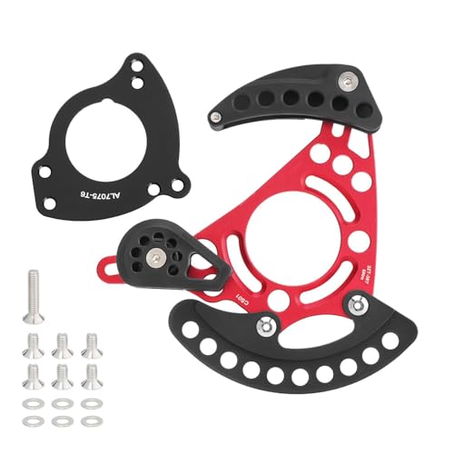 クイックインストール自転車チェーンガイドマウンテンバイク歯プレートチェーンスタビライザーディスクスプロケット耐久性のあるアルミ合金シングルバイクチェーンリング