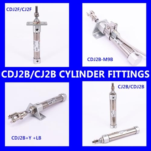 Cilindro de aire CJ2D16 de doble efecto con pasadores y diámetro de 16mm 3