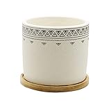 3. Le fond du pot a des trous de drainage pour éviter l'accumulation d'eau, et le fond a des pieds antidérapants pour un placement plus stable.