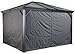 Sojag 135-9165708 Accessories Set of 4 Ventura Gazebo Outdoor Curtains, Gray