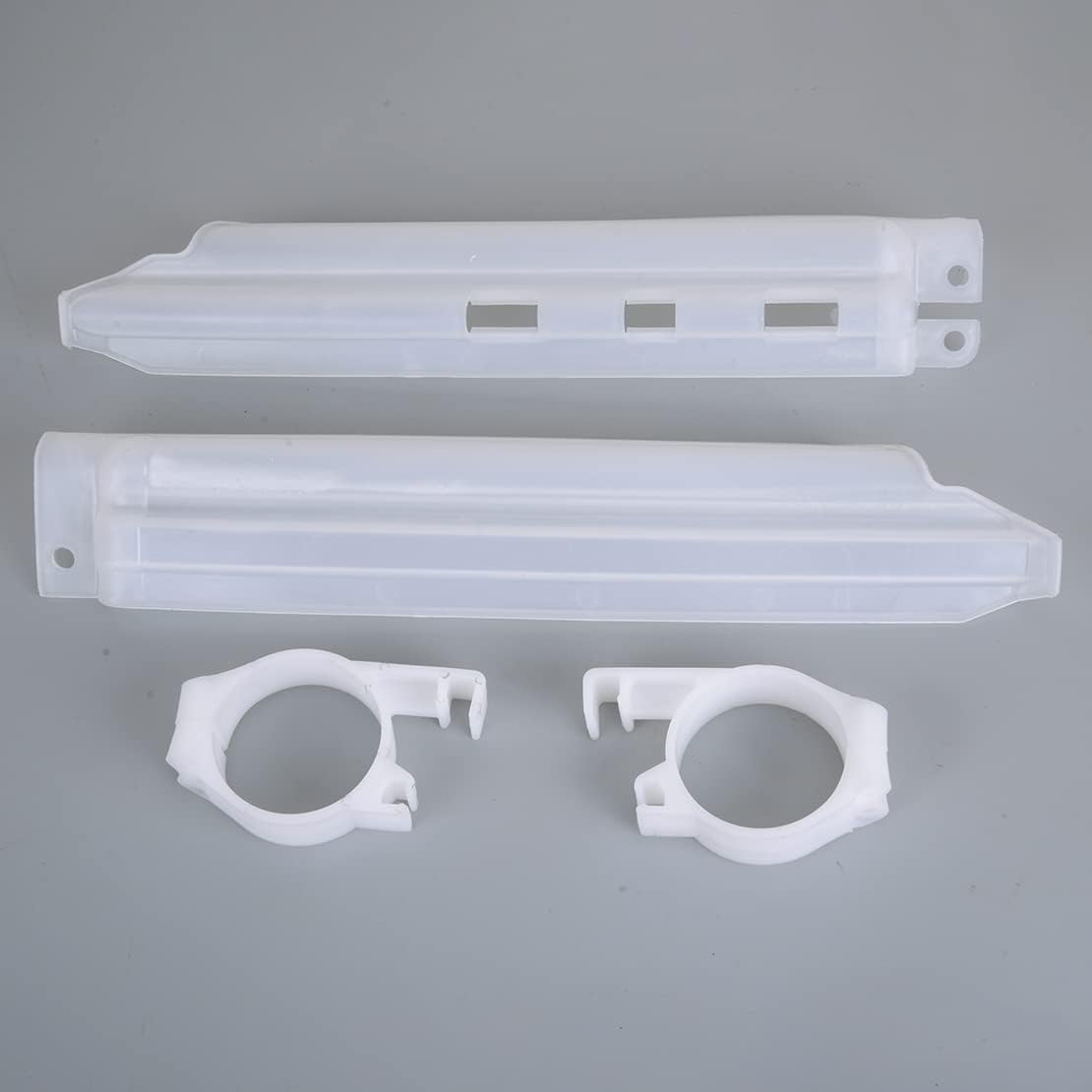 2pieces Front Fork Guard Protector with Guide Clip Compatible for Kawasaki KDX250 KDX200 KLX650 KLX250