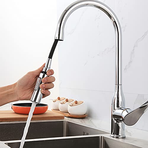Robinet de cuisine extractible mitigeur d'eau chaude froide rétractable - 3