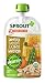 Sprout Organic Baby Food Pouches, Stage 3 Sprout Baby Food, Sweet Pea Carrot Corn & White Bean, 4 Ounce, 6 Count