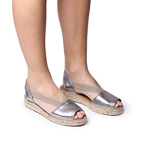 Image of Toni Pons - ETNA - Flat leather sandal with elastics