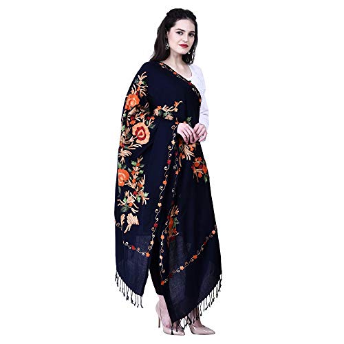 Women's Kashmiri Aari Embroidered Wool Stole
