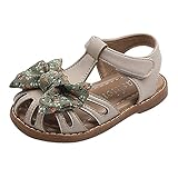 YANFJHV Mode Herbst Kleinkind und Mädchen FreizeitschuheRutschfeste Sandalen Schuhe runde Zehenschnalle Kleidschuhe Sportschule 35