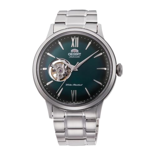 Orient Unisex Adult Analogue Automatic Watch with Stainless Steel Strap RA-AG0026E10B, Steel Green, Classic or Minimalist