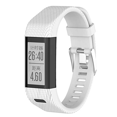Compatible con Garmin Vivosmart HR+ Plus/Approach X10 / Approach X40 Pulsera de silicona para reloj deportivo
