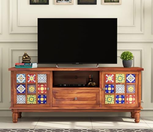 Sheesham Wood TV Unit for Living Room | Solid Wood TV Unit for Li...