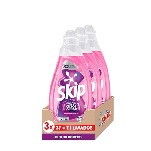 Skip Detergente Ciclos Cortos Protecion Color 37 LAV (Paquete de 3)