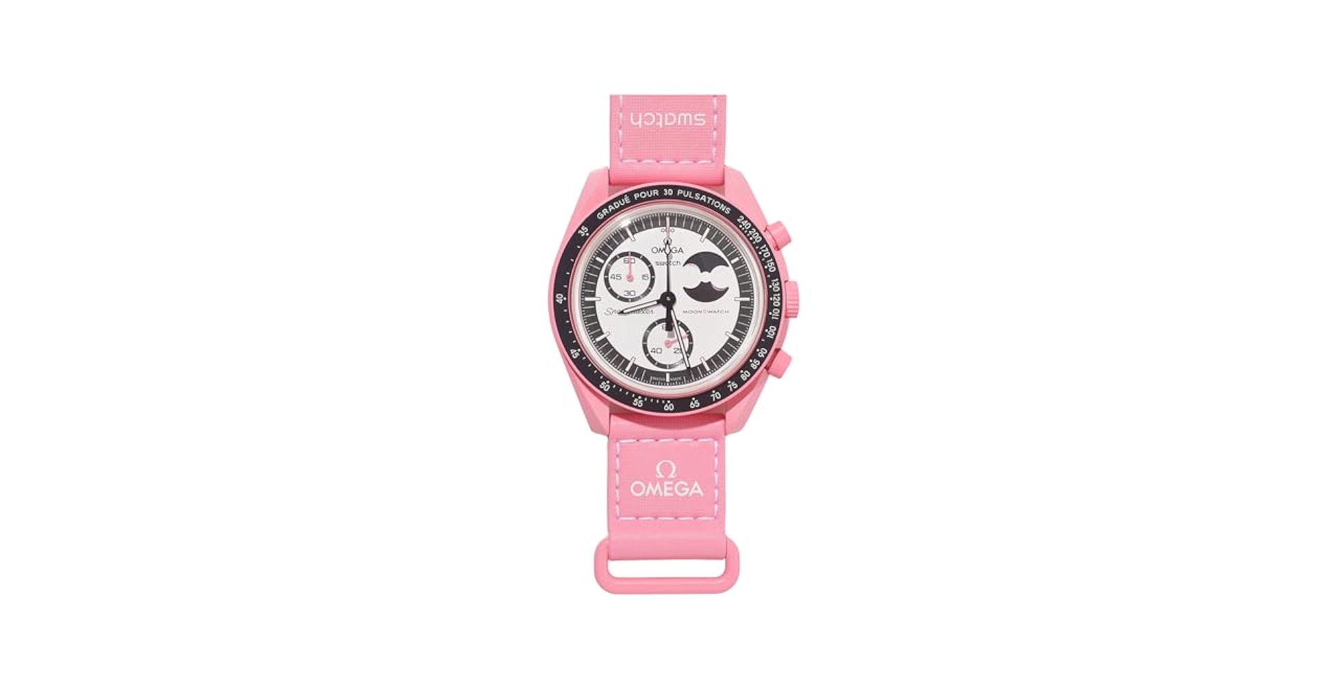 ムーンスウォッチ★Mission to the Pink Moon★スウォッチ Swatch】 OMEGA×Swatch 『MISSION TO THE PINK MOONPHASE』が 4