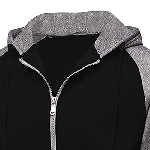 Men's Casual Slim Fit Long Sleeve Jackets Zipper Hooded Pullover Sweatshirt Fashion Hoodies Sport Jumper Tops2