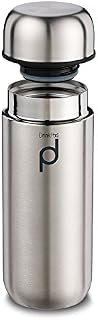 Grunwerg HCF-200SS Vacuum Insulated Drinkpod Capsule Flask, Stainless Steel, Satin, 200ml
