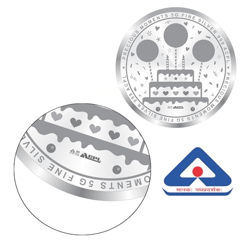 Image of Precious Moments Happy Birthday Silver Coin 10 Grams | 20 Gram | 50 Gram BIS Hallmarked 999 Purity with Gift Box by ACPL