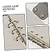 MINAOLULUS Convenient Detachable Loose Leaf Binder Notebook Transparent Pages for Students School Office Accessory for Notes Planning and Journaling
