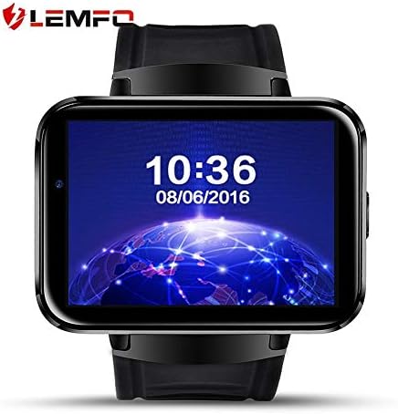 fggfgjg LEMFO LEM4 2.2 Inch Screen GPS Map Weather Checking Smart Watch For Android black