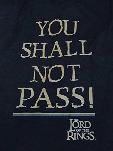 Lord of the Rings You Shall Not Pass Men's Black Sleep Pajama Pants2