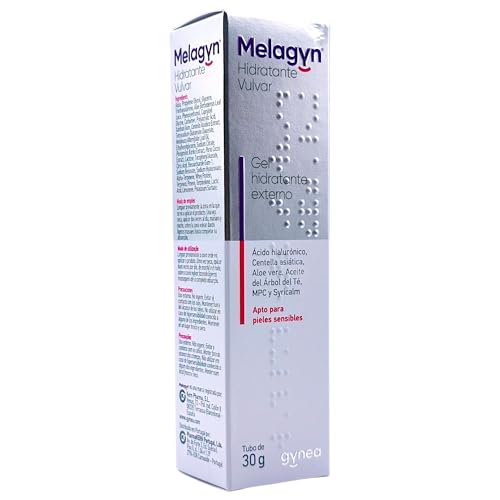 Gynea Melagyn Gel Hidratante Vulvar 30gr - Con Ácido Hialurónico, Aloe Vera y Centella Asiática - Mantiene Hidratada la Zona Vulvar