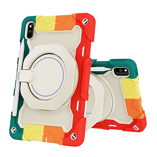 Coque Huawei MatePad 10.4 rouge antichoc enfant avec poignée