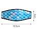 Generic Scuba Diving Strap Neoprene Head Strap Cover for Dive and Snorkel Long Hair Straps 1pcs (Blue Shell Pattern), Medium