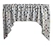 Zen Creative Designs Paw Print Swag Window Valance Cotton Animal Print Home DÃ©cor Bedroom Nursery Kitchen Window (Big Paws Multicolors)