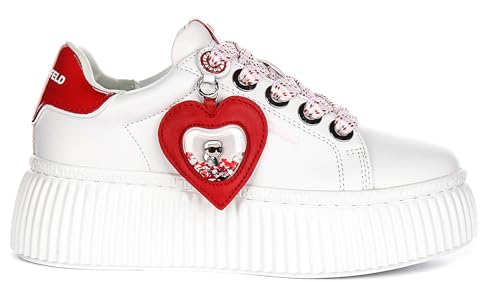 Karl Lagerfeld Creeper Lo Women's Valentine Pendatnt Detail Love Trainers2